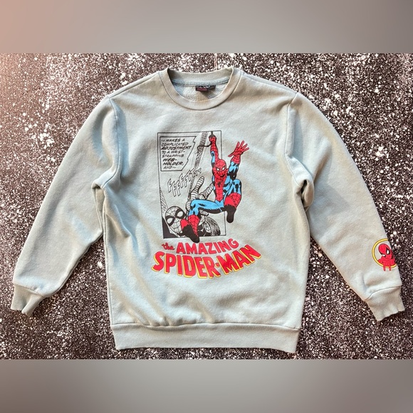 Marvel Spider-Man Comic Crewneck Size Large - Picture 1 of 3
